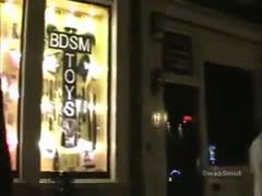 Amsterdam red light district voyeur video hidden sleeve camera